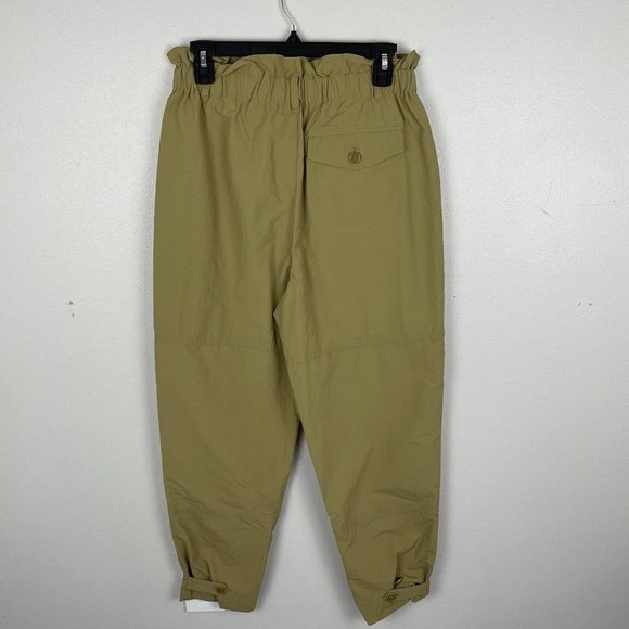 Madewell Ripstop Pull-On Paperbag Pants Beige High Rise Straight Leg Size S - Picture 4 of 8